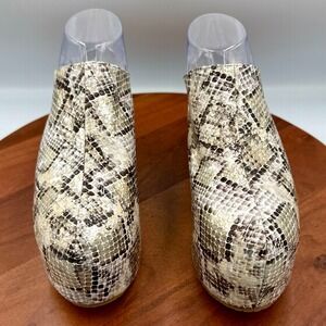 Azalea Wang Teatree Snake Flatform Clog Mules Platform Chunky W 7.5 Statemint